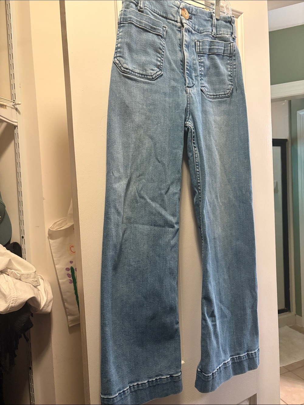 Anthropologie Light Blue Flare Jeans